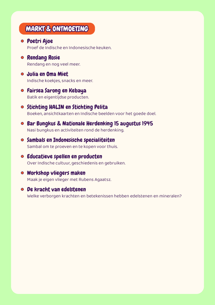 Boemboe Boulevard Programma 