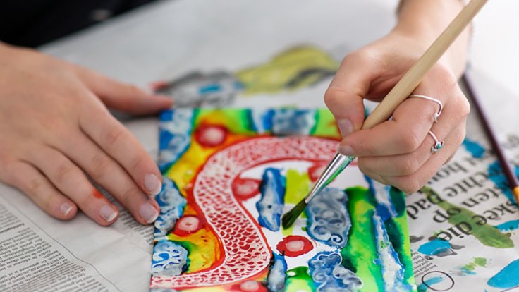 Batik op papier, tekenen, Stichting Pelita, workshop